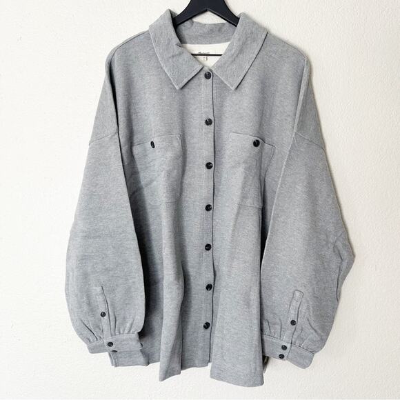 Madewell Jacket Womens Double-Faced Shirt-Jacket Heavy Knit Gary Easy Size 4X - Picture 3 of 10